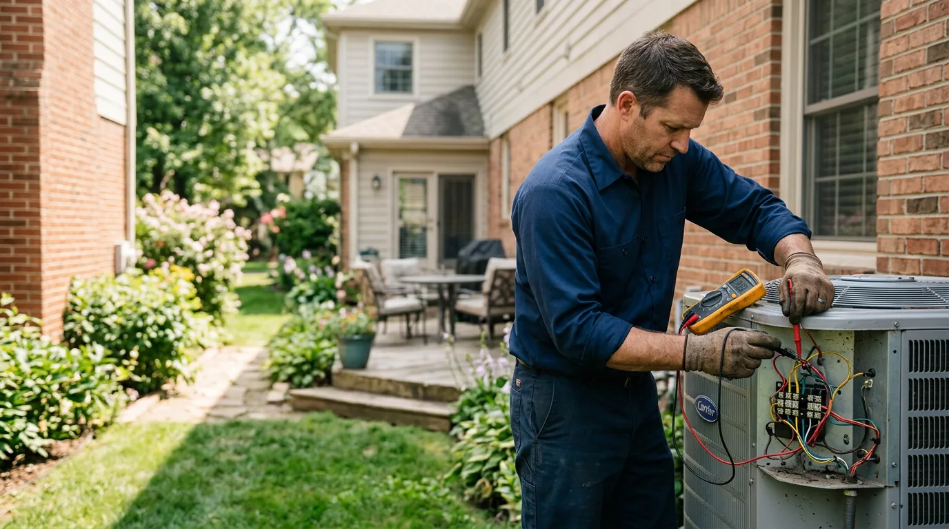 HVAC technician working near Mayking, KY